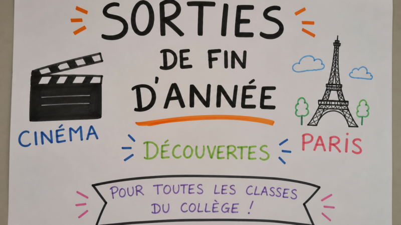 Sorties de fin d&rsquo;année au collège St Joseph